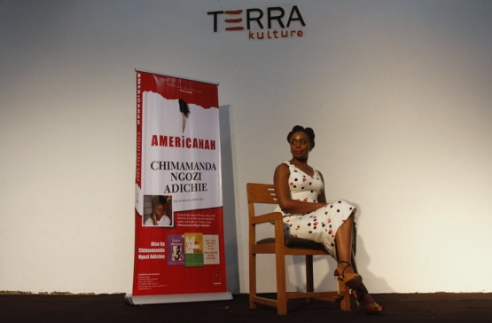 Novelist Chimamanda Ngozi Adichie after a reading of her book ‘Americanah’ in Lagos in 2013. Akintunde Akinleye /Reuters